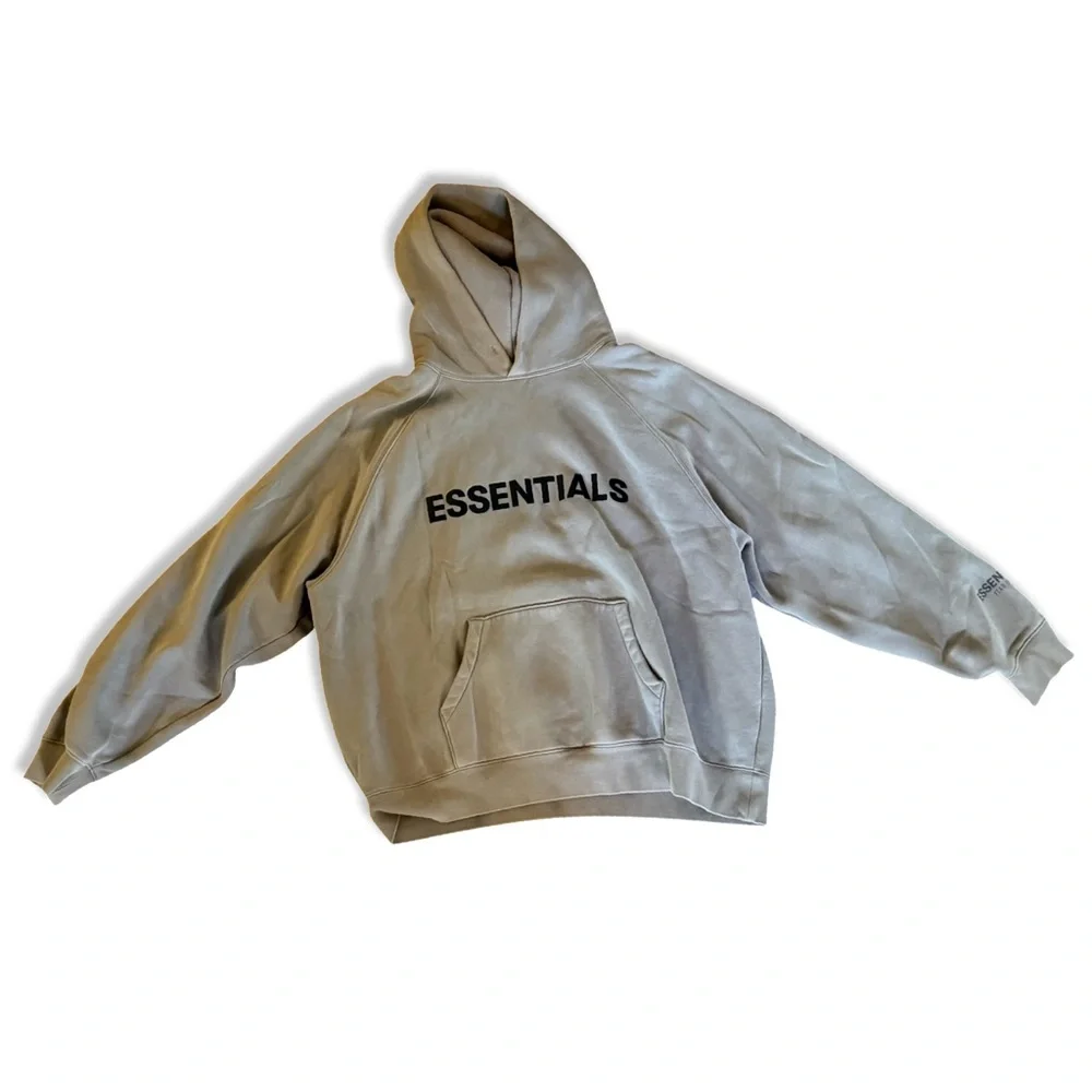 ESSENTIALS fear of god Hoodie in Taupe / Beige | Large | Great Condition | - Picture 4 of 10